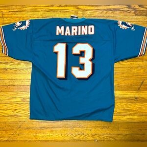 Vintage Logo Athletic Dan Marino Miami Dolphins Jersey Men’s M RARE
